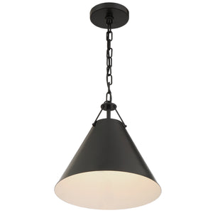 Xavian 12'' One Light Pendant, Matte Black - Alternate Product Image 2.jpg