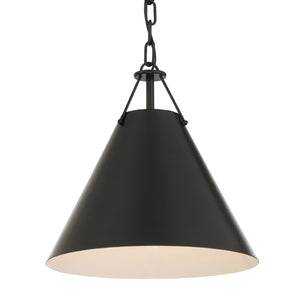 Xavian 12'' One Light Pendant, Matte Black Alt 5.jpg
