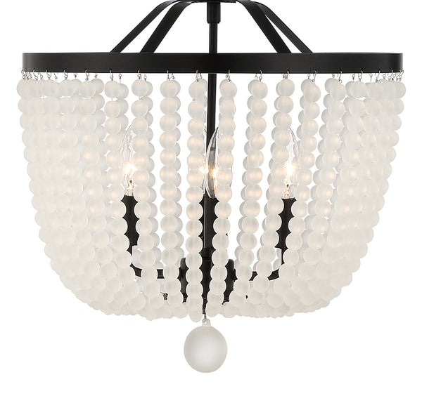 Kylie 16.5'' Four Light Chandelier, Matte Black - Alternate Product Image 1.jpg