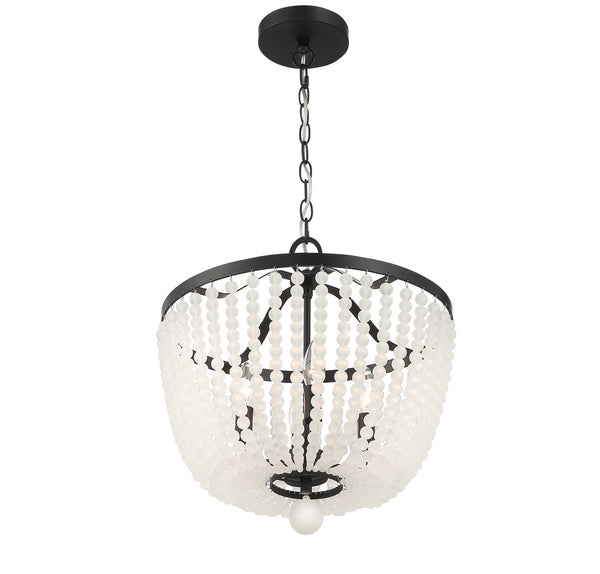 Kylie 16.5'' Four Light Chandelier, Matte Black - Alternate Product Image 2.jpg