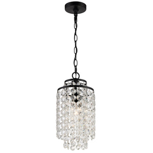 Gabriana 7'' One Light Chandelier, Matte Black - Alternate Product Image 1.jpg