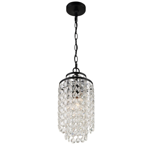 Gabriana 7'' One Light Chandelier, Matte Black - Alternate Product Image 2.jpg