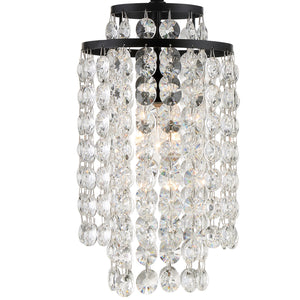 Gabriana 7'' One Light Chandelier, Matte Black - Alternate Product Image 3.jpg