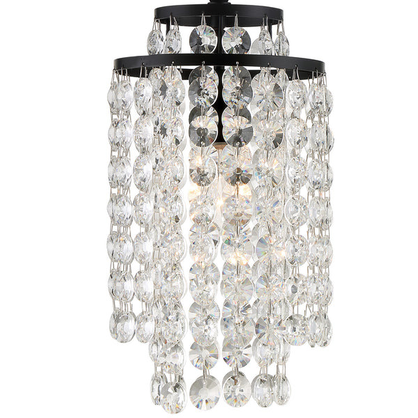 Gabriana 7'' One Light Chandelier, Matte Black - Alternate Product Image 3.jpg