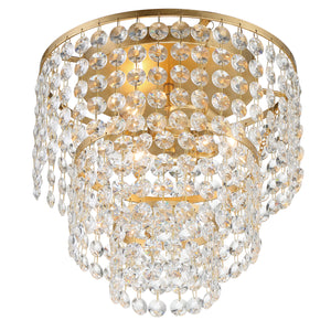 Gabriana 14'' Three Light Flush Mount, Antique Gold - Alternate Product Image 1.jpg