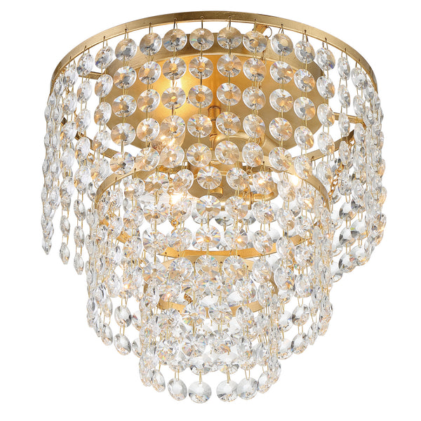 Gabriana 14'' Three Light Flush Mount, Antique Gold - Alternate Product Image 1.jpg