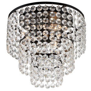 Gabriana 14'' Three Light Flush Mount, Matte Black - Alternate Product Image 1.jpg