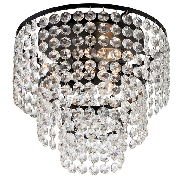 Gabriana 14'' Three Light Flush Mount, Matte Black - Alternate Product Image 1.jpg