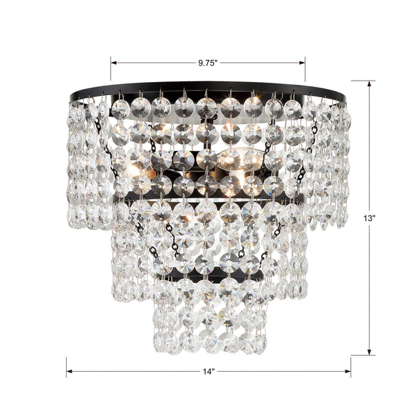 Gabriana 14'' Three Light Flush Mount, Matte Black - Alternate Product Image 3.jpg