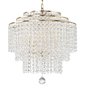 Gabriana 22'' Six Light Chandelier, Antique Gold - Alternate Product Image 1.jpg