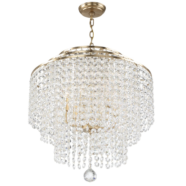 Gabriana 22'' Six Light Chandelier, Antique Gold - Alternate Product Image 2.jpg