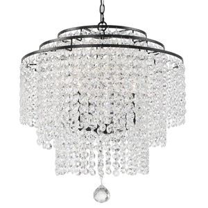 Gabriana 22'' Six Light Chandelier, Matte Black - Alternate Product Image 1.jpg