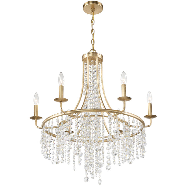 Gabriana 28'' Six Light Chandelier, Antique Gold - Alternate Product Image 1.jpg