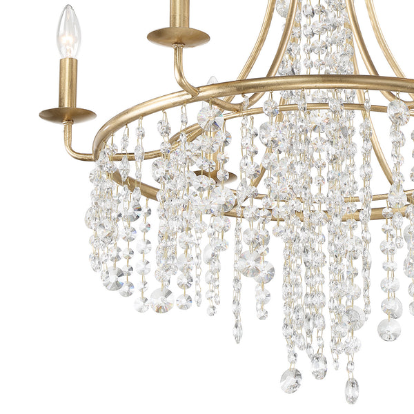 Gabriana 28'' Six Light Chandelier, Antique Gold - Alternate Product Image 2.jpg