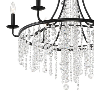 Gabriana 28'' Six Light Chandelier, Matte Black - Alternate Product Image 2.jpg