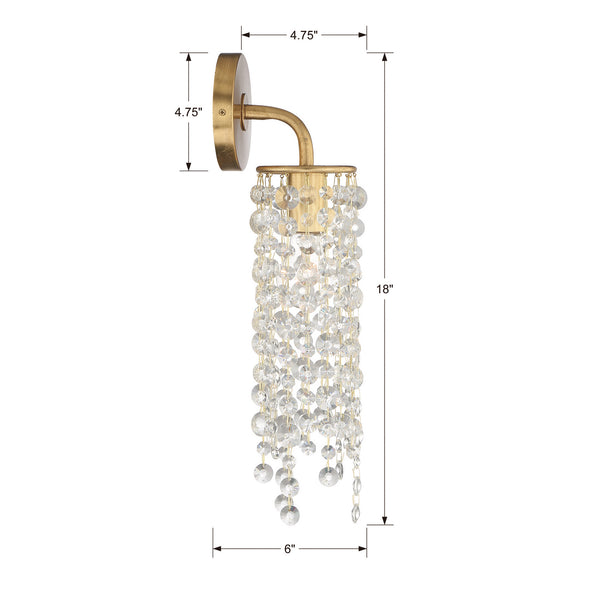 Gabriana 4'' One Light Wall Sconce, Antique Gold - Alternate Product Image 3.jpg
