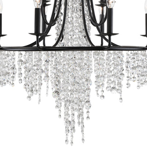 Gabriana 30'' 12 Light Chandelier, Matte Black - Alternate Product Image 2.jpg