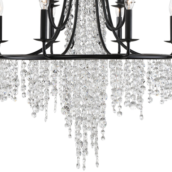 Gabriana 30'' 12 Light Chandelier, Matte Black - Alternate Product Image 2.jpg