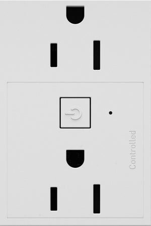 adorne® WNAR153W1 15A Smart Outlet with Netatmo Plus-Size, White