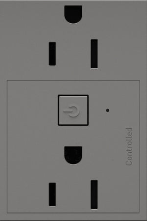 adorne® WNAR153M1 15A Smart Outlet with Netatmo Plus-Size, Magnesium