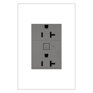 adorne® WNAR203M1 20A Smart Outlet with Netatmo, Plus-Size, Magnesium