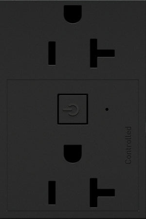adorne® WNAR203G1 20A Smart Outlet with Netatmo, Plus-Size, Graphite
