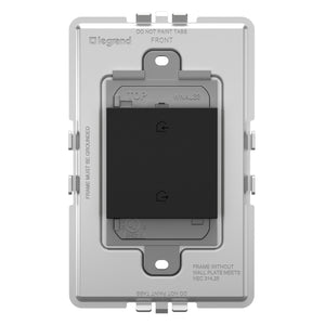 adorne® WNAL33G1 Home/Away Wireless Smart Switch with Netatmo, Graphite