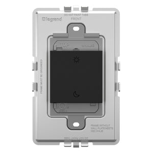 adorne® WNAL43G1 Wake/Sleep Wireless Smart Switch with Netatmo, Graphite