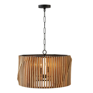 Archie 24'' Four Light Pendant, Light Wood and Matte Black - Alternate Product Image 1.jpg