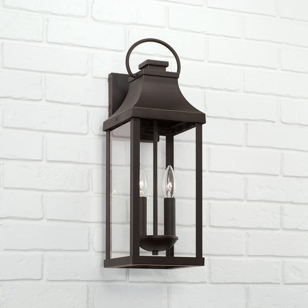 Lincoln 20.75'' Two Light Outdoor Wall Lantern, Oiled Bronze - Alternate Product Image 2.jpg
