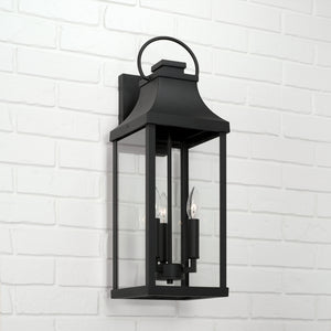 Lincoln 24'' Three Light Outdoor Wall Lantern, Black - Alternate Product Image 2.jpg