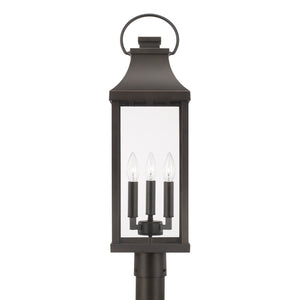 Lincoln 26.75'' Three Light Outdoor Post Lantern, Oiled Bronze - Alternate Product Image 3.jpg
