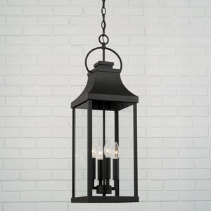 Lincoln 29.5'' Four Light Outdoor Hanging Lantern, Black - Alternate Product Image 2.jpg