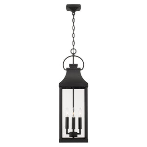 Lincoln 29.5'' Four Light Outdoor Hanging Lantern, Black - Alternate Product Image 3.jpg