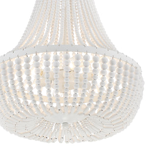 Kylie 18.75'' Six Light Chandelier, Matte White Alt 4.jpg