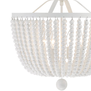 Kylie 16.5'' Four Light Chandelier, Matte White - Alternate Product Image 2.jpg