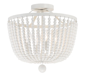 Kylie 16.5'' Four Light Semi Flush Mount, Matte White - Alternate Product Image 1.jpg