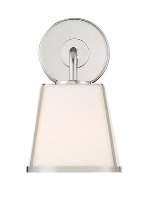 Fuller 6.25'' One Light Wall Sconce, Polished Nickel White - Alternate Product Image 1.jpg