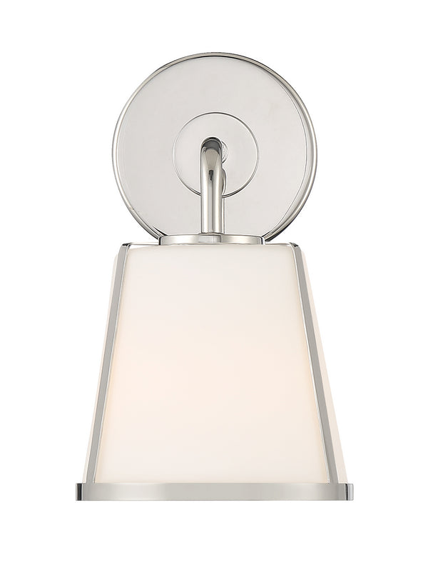 Fuller 6.25'' One Light Wall Sconce, Polished Nickel White - Alternate Product Image 1.jpg
