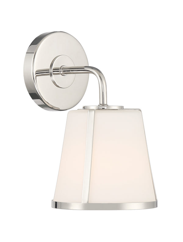 Fuller 6.25'' One Light Wall Sconce, Polished Nickel White - Alternate Product Image 2.jpg
