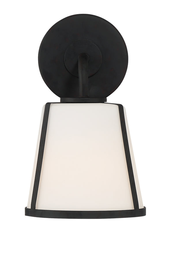 Fuller 6.25'' One Light Wall Sconce, Black White - Alternate Product Image 3.jpg