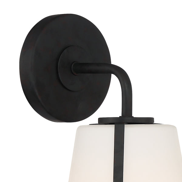 Fuller 6.25'' One Light Wall Sconce, Black White Alt 5.jpg