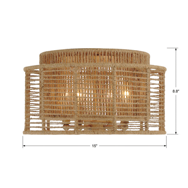 Jayda 15'' Four Light Flush Mount, Burnished Silver - Alternate Product Image 3.jpg