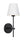 Xavian 6'' One Light Wall Sconce, Matte Black - Alternate Product Image 1.jpg