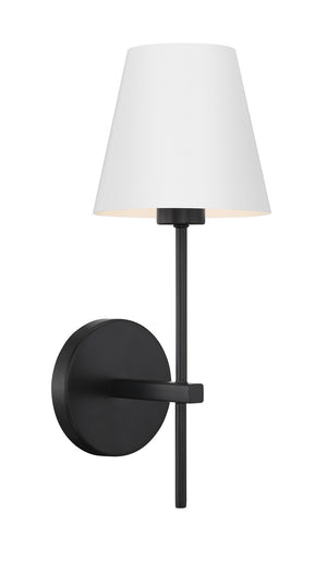 Xavian 6'' One Light Wall Sconce, Matte Black - Alternate Product Image 1.jpg
