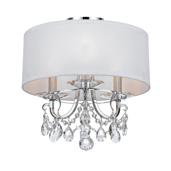 Ophelia 14'' Three Light Semi Flush Mount, Chrome Clear Hand Cut Crystal - Alternate Product Image 1.jpg