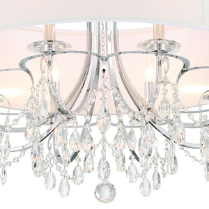 Ophelia 32'' Eight Light Chandelier, Chrome Clear Hand Cut Crystal Alt 4.jpg