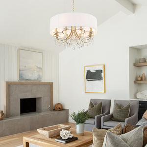 Ophelia 32'' Eight Light Chandelier, Gold Clear Hand Cut Crystal Alt 5.jpg