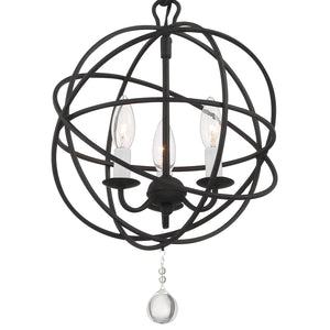 Soleil 12.5'' Three Light Mini Chandelier, Black Alt 5.jpg
