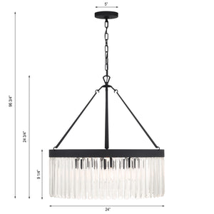 Emorick 24'' Eight Light Chandelier, Black Alt 5.jpg
